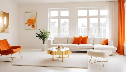 Fototapeta premium Photo interior modern design room 3d illustration