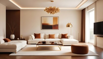 Fototapeta premium Photo interior modern design room 3d illustration