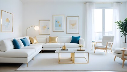 Photo interior modern design room 3d illustration