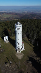Observation tower on Mount Wielka Sowa, Sowie Mountains, Poland © PRO Balance