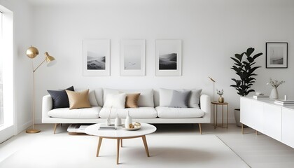 Photo interior modern design room 3d illustration