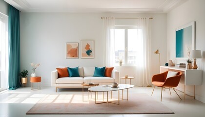 Photo interior modern design room 3d illustration