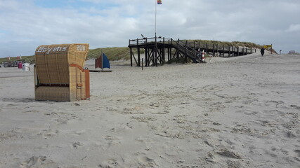 wooden pier on the beach