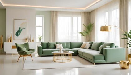 Fototapeta premium Photo interior modern design room 3d illustration