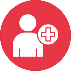 Fototapeta premium Game Invite glyph circle icon