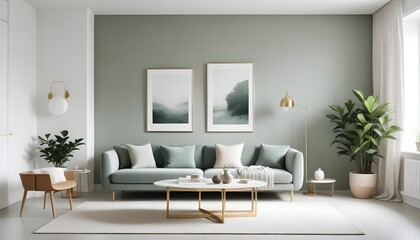 Photo interior modern design room 3d illustration