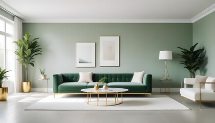Photo interior modern design room 3d illustration