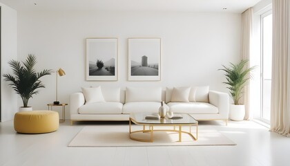 Photo interior modern design room 3d illustration