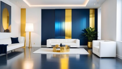 Photo interior modern design room 3d illustration