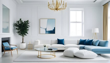 Photo interior modern design room 3d illustration