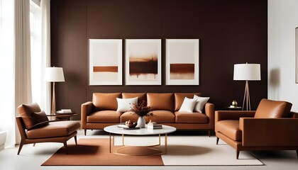 Photo interior modern design room 3d illustration