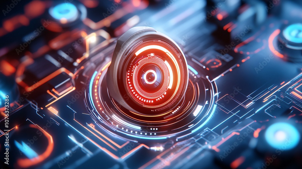 Poster advanced surveillance and cybersecurity concepts
