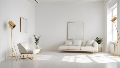 Photo interior modern design room 3d illustration