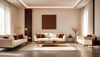 Photo interior modern design room 3d illustration
