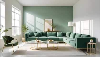 Photo interior modern design room 3d illustration