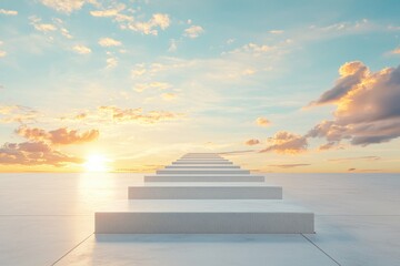 Urban growth embracing the minimalist beauty of simple skylines under sunset lighting