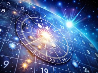 Astrological Cancer Zodiac Dates Calendar with Celestial Background and Stars Highlighting June 21 to July 22 for Horoscope Enthusiasts and Astrology Lovers