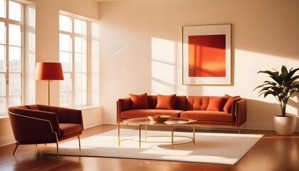Photo interior modern design room 3d illustration
