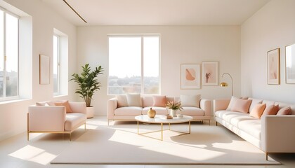 Photo interior modern design room 3d illustration