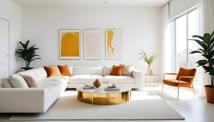 Photo interior modern design room 3d illustration