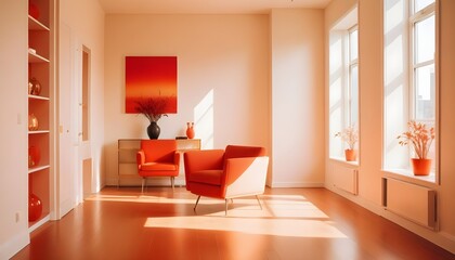 Photo interior modern design room 3d illustration