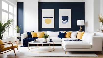 Photo interior modern design room 3d illustration