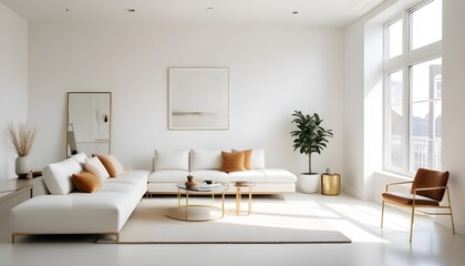 Photo interior modern design room 3d illustration