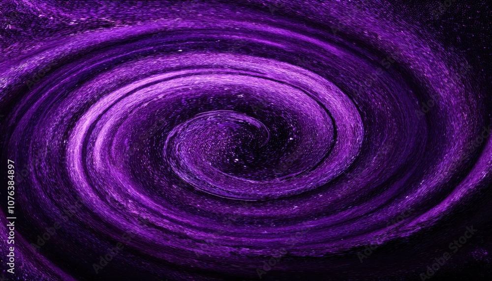 Poster dynamic purple cosmic spiral nebula texture. deep space swirl background ideal for futuristic techno