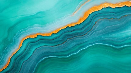Blue and Orange Marble Texture Background
