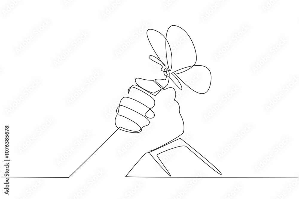 Poster continuous one line drawing two hands of different skin colors holding each other. no difference. eq