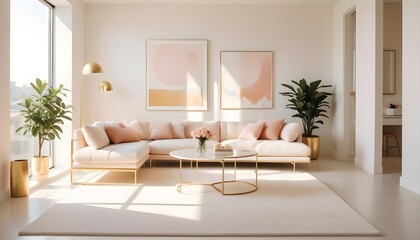 Photo interior modern design room 3d illustration