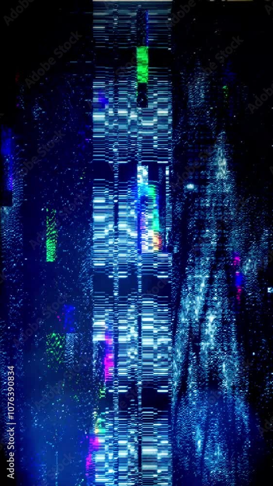 Wall mural a background or overlay texture of distorted digital glitch effects.