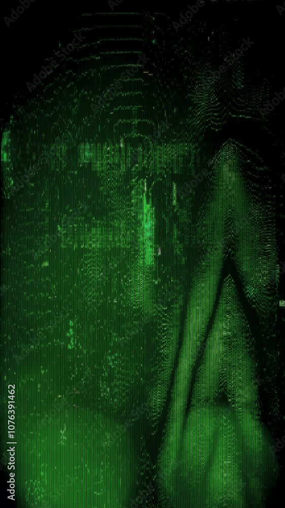 Wall mural a background or overlay texture of distorted digital glitch effects.