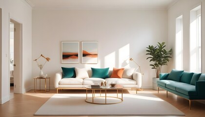 Photo interior modern design room 3d illustration
