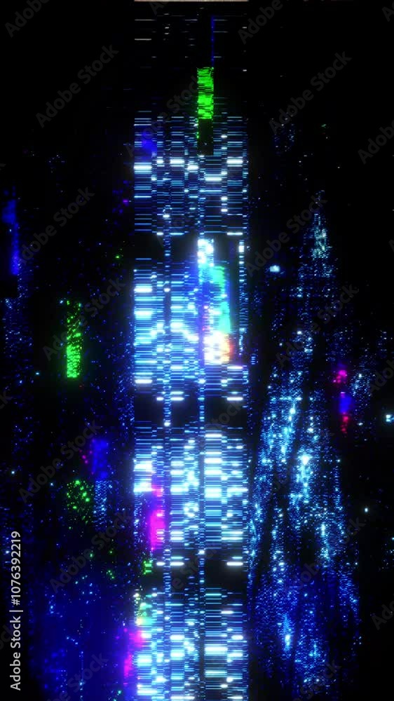 Wall mural a background or overlay texture of distorted digital glitch effects.