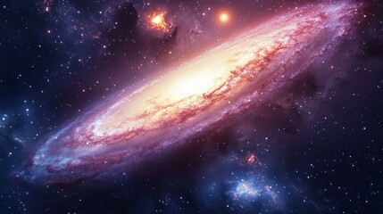 Spiral Galaxy in Deep Space