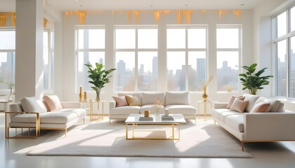 Photo interior modern design room 3d illustration