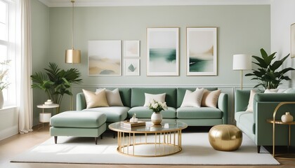 Photo interior modern design room 3d illustration