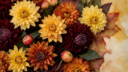 Watercolor floral background