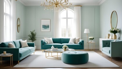 Photo interior modern design room 3d illustration