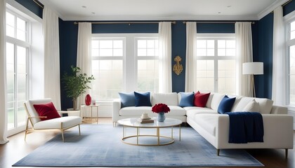 Photo interior modern design room 3d illustration