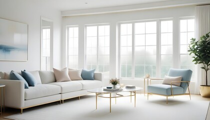 Fototapeta premium Photo interior modern design room 3d illustration