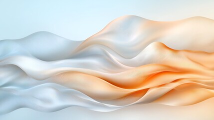 Obraz premium Soft silk texture with elegant waves that create a subtle and luxurious appearance, making it ideal for backgrounds or textile designs