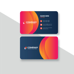 professional business card template vector format