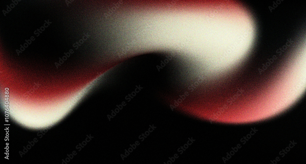 Wall mural abstract red black grainy background noise texture glowing color gradient shape poster header banner