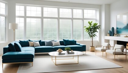 Photo interior modern design room 3d illustration