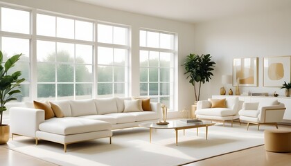 Fototapeta premium Photo interior modern design room 3d illustration