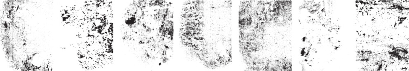 Grunge textures set. Collection of vector, distress, textures .Simply Place grungy textured overlay over any Object to Create grunge ,dirty effect .Various distressed texture for your design. 