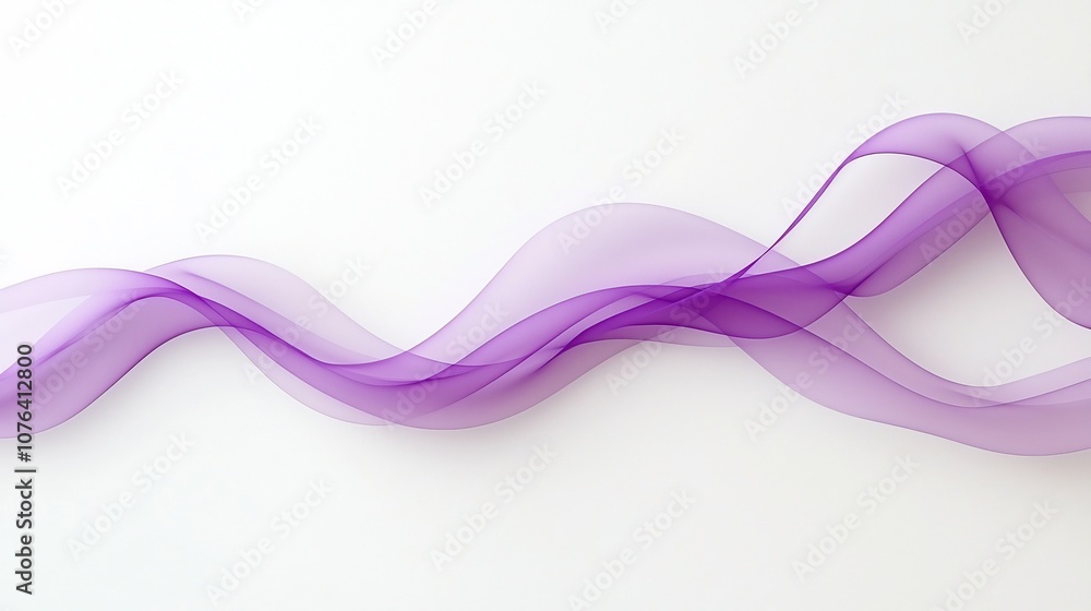 Aufkleber delicate and flowing purple smoke swirls creating a mesmerizing and elegant movement against a crisp