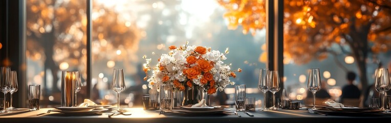 Elegant Corporate Event with Fine Dining Setup